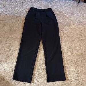 Altar’d State Black Wide-Leg High-Rise Trousers